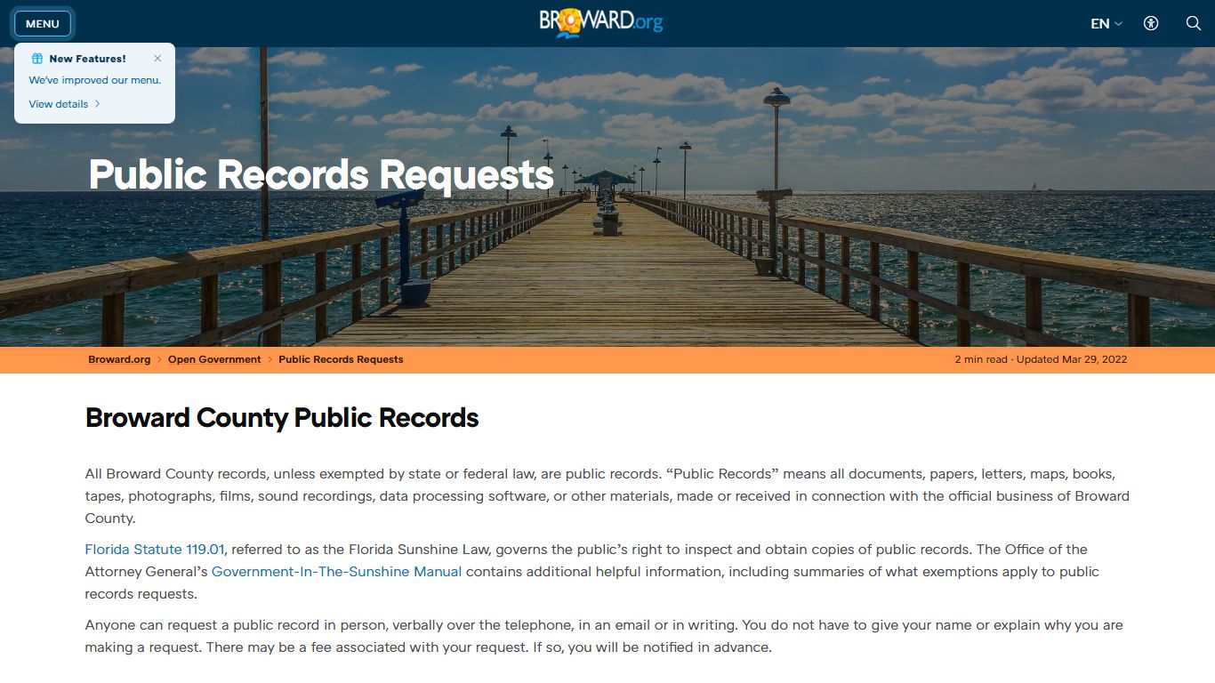 Public Records Requests Public Records Requests - Broward County, Florida